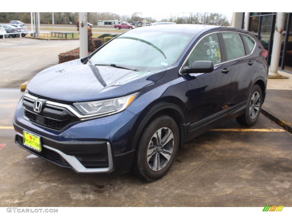 2020 CR-V LX - Obsidian Blue Pearl / Gray photo #4