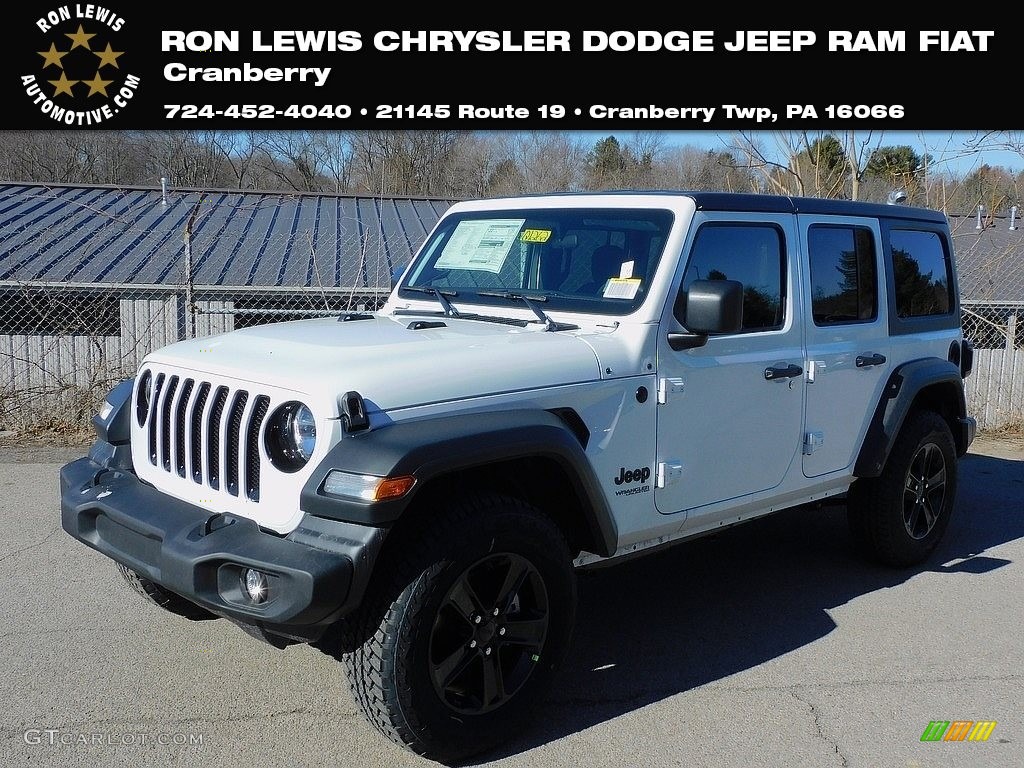 2021 Wrangler Unlimited Sport 4x4 - Bright White / Black photo #1