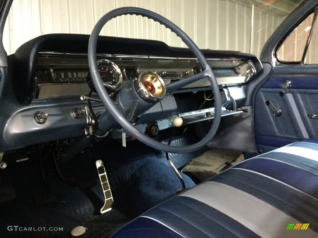 1962 Catalina Sports Coupe - Ensign Blue Poly / Ventura Tri Blue photo #14
