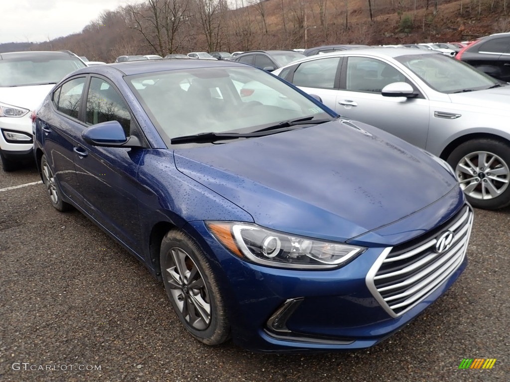 2017 Elantra Value Edition - Lakeside Blue / Black photo #4