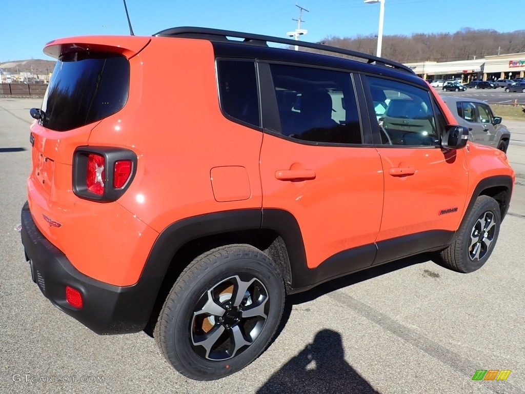 2021 Renegade Trailhawk 4x4 - Omaha Orange / Black photo #6