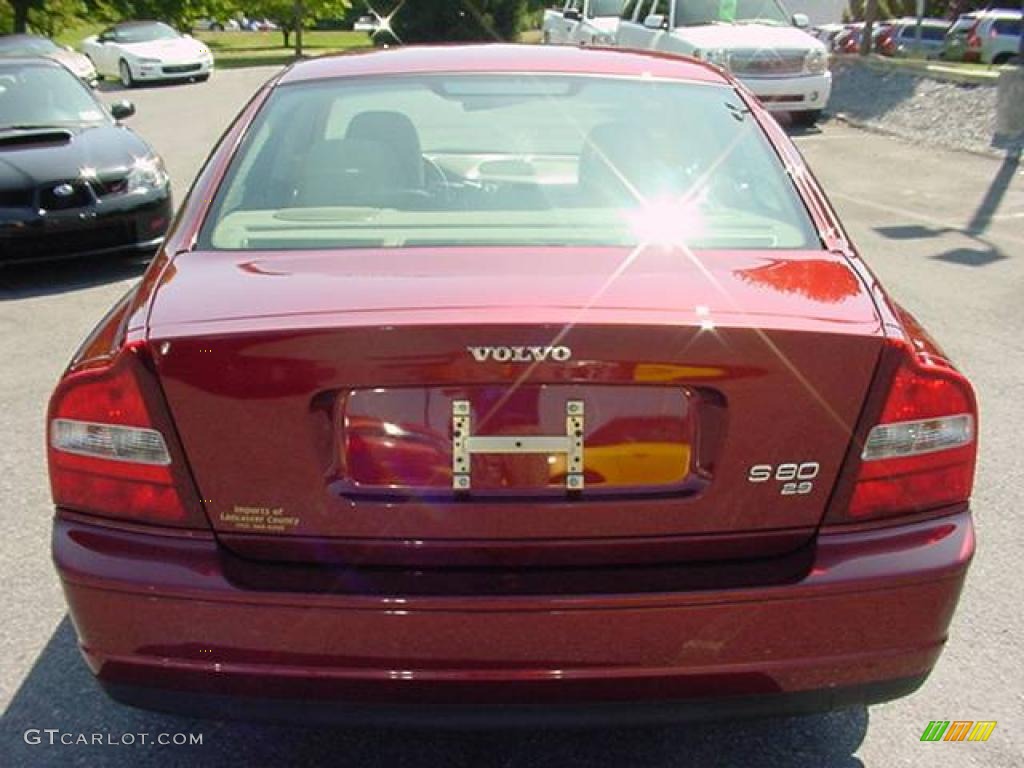 2002 S80 2.9 - Venetian Red Metallic / Sand Beige photo #5
