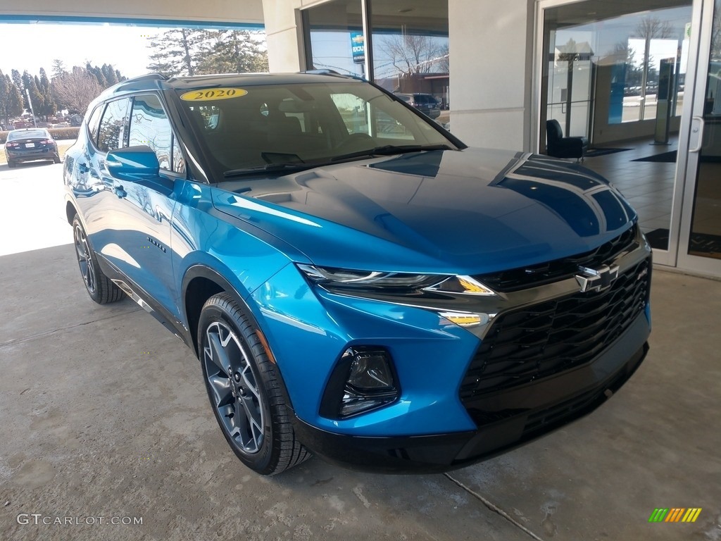 2020 Blazer RS AWD - Bright Blue Metallic / Jet Black photo #2