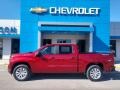 2021 Cherry Red Tintcoat Chevrolet Silverado 1500 Custom Crew Cab 4x4  photo #1