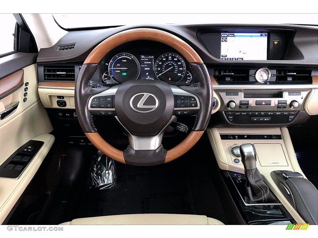 2016 Lexus ES 300h Hybrid Parchment Dashboard Photo #141265858