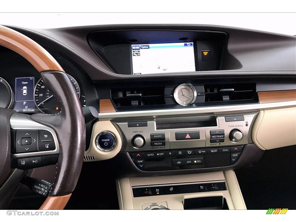 2016 Lexus ES 300h Hybrid Parchment Dashboard Photo #141265888