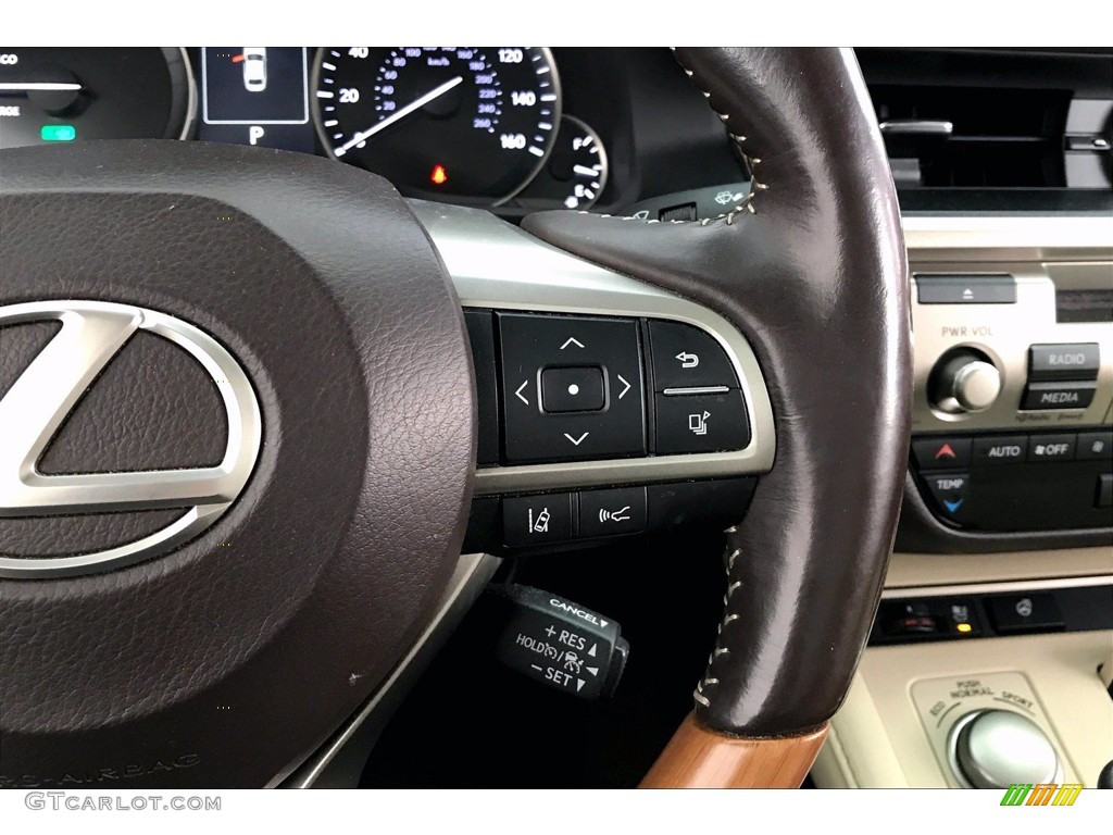2016 Lexus ES 300h Hybrid Parchment Steering Wheel Photo #141266353