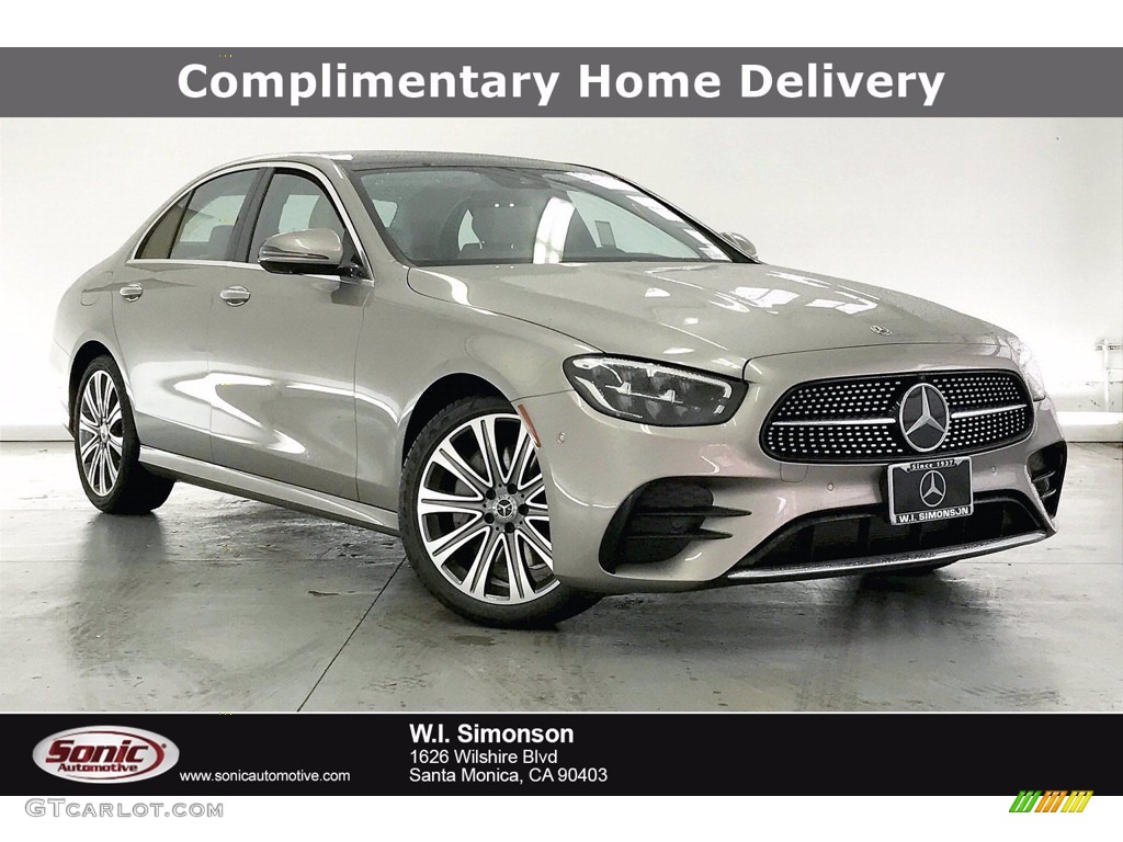 2021 E 350 Sedan - Mojave Silver Metallic / Black photo #1