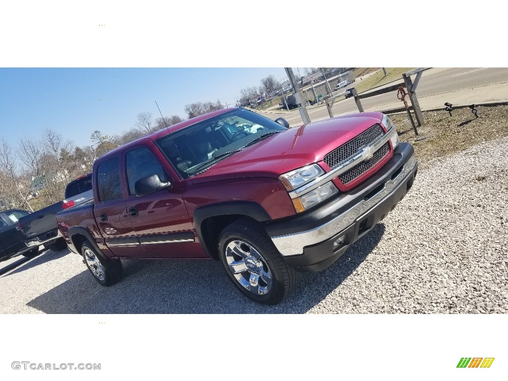 2005 Silverado 1500 Z71 Crew Cab 4x4 - Sport Red Metallic / Medium Gray photo #20