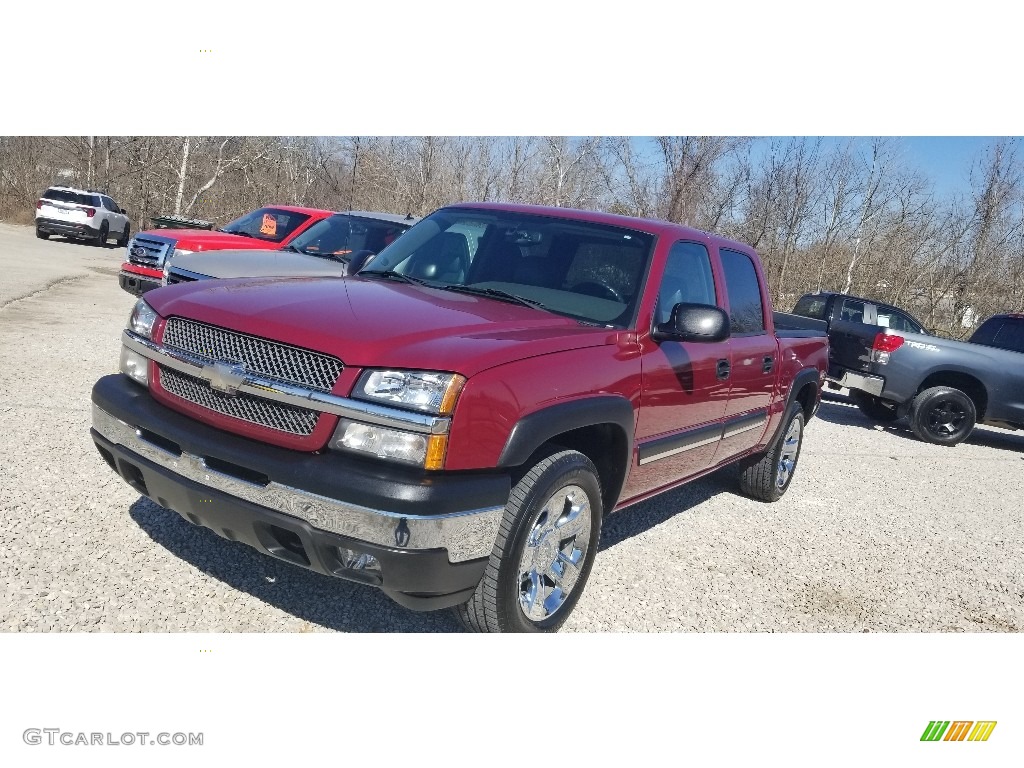 2005 Silverado 1500 Z71 Crew Cab 4x4 - Sport Red Metallic / Medium Gray photo #21