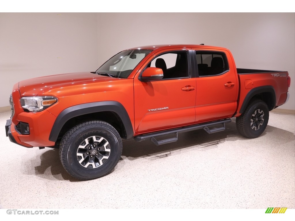 2017 Tacoma TRD Sport Double Cab 4x4 - Inferno Orange / TRD Black/Orange photo #3