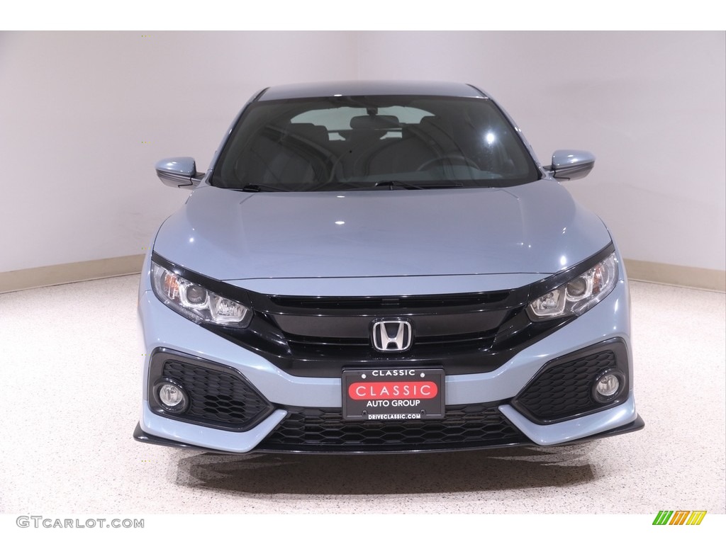 2018 Civic Sport Hatchback - Sonic Gray Metallic / Black photo #2