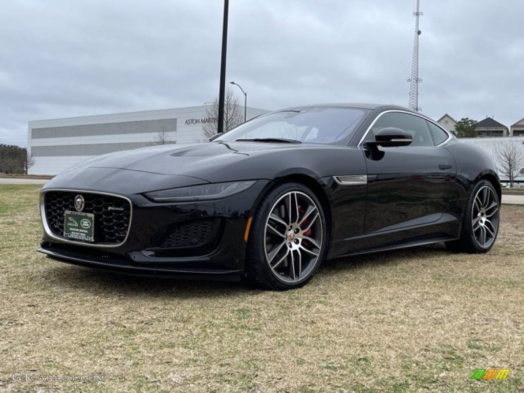 2021 F-TYPE R-Dynamic AWD Coupe - Santorini Black / Ebony photo #2