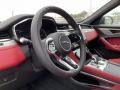 Ebony/Mars Red Steering Wheel Photo for 2021 Jaguar F-PACE #141270046