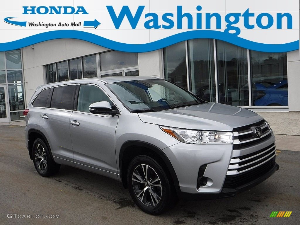 2018 Highlander LE AWD - Celestial Silver Metallic / Ash photo #1