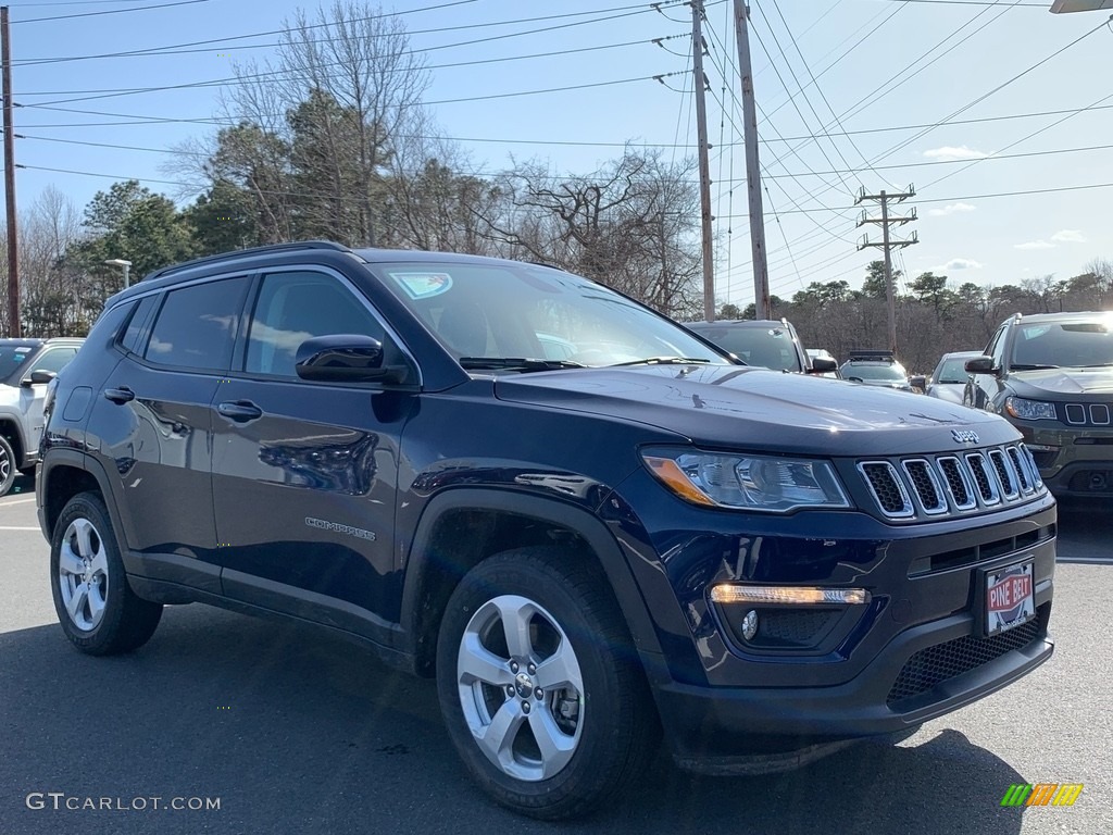 2021 Compass Latitude 4x4 - Jazz Blue Pearl / Black photo #1