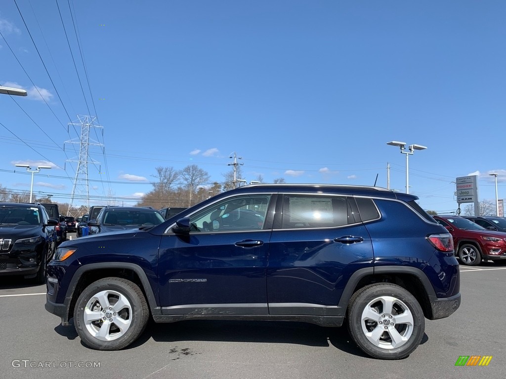 2021 Compass Latitude 4x4 - Jazz Blue Pearl / Black photo #3