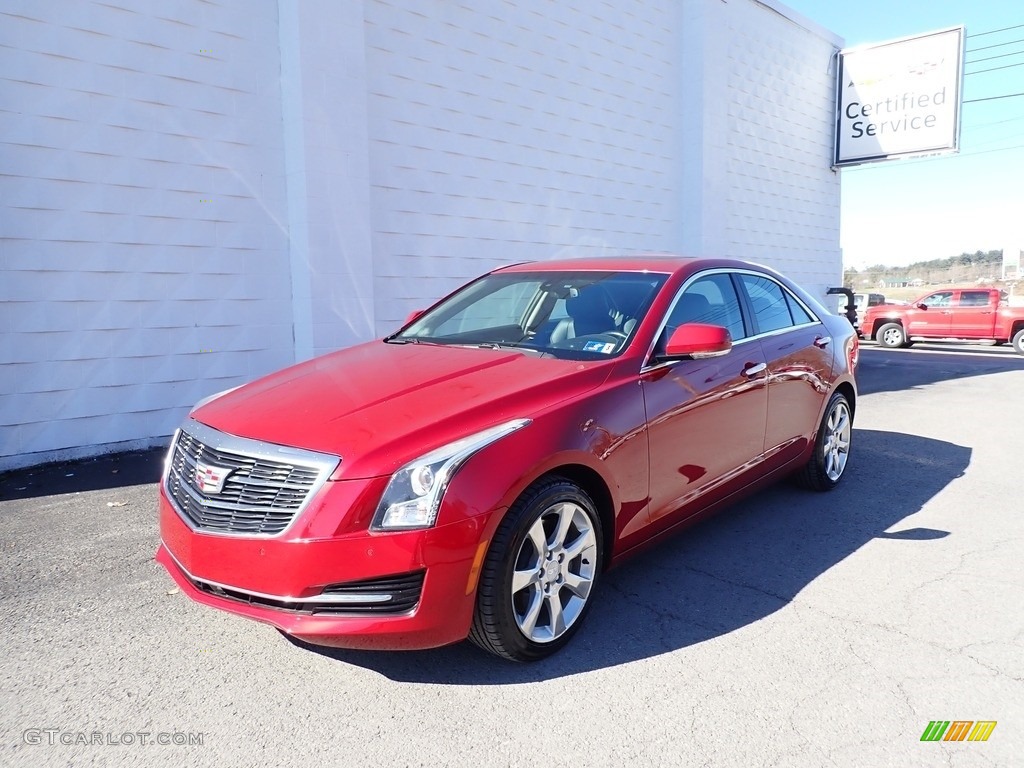 2015 ATS 2.0T Luxury AWD Sedan - Red Obsession Tintcoat / Jet Black/Jet Black photo #2