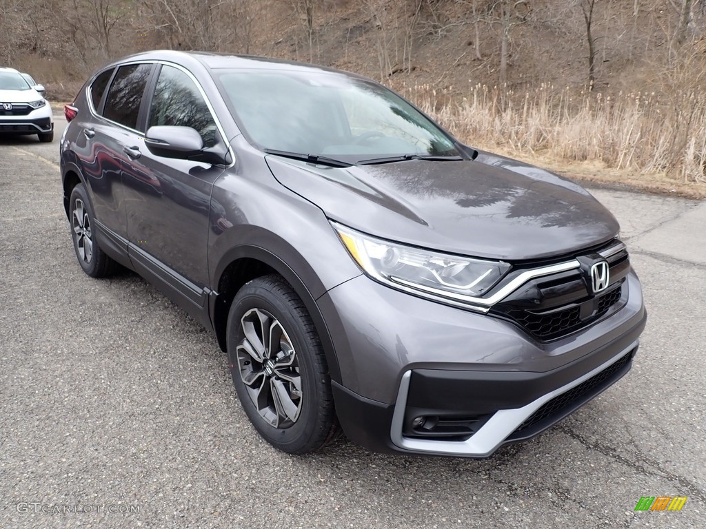 2021 CR-V EX AWD - Modern Steel Metallic / Black photo #5