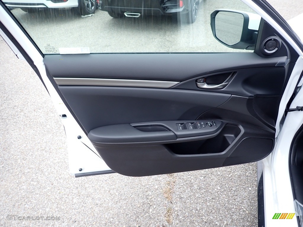 2021 Civic Sport Hatchback - Platinum White Pearl / Black photo #11