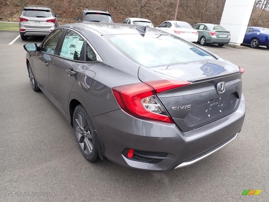 2021 Civic EX Sedan - Modern Steel Metallic / Black photo #2