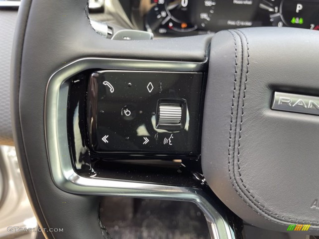 2021 Land Rover Range Rover Velar R-Dynamic S Ebony Steering Wheel Photo #141273684