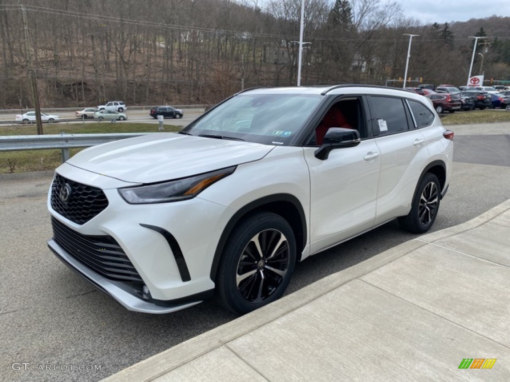2021 Highlander XSE AWD - Blizzard White Pearl / Cockpit Red photo #14
