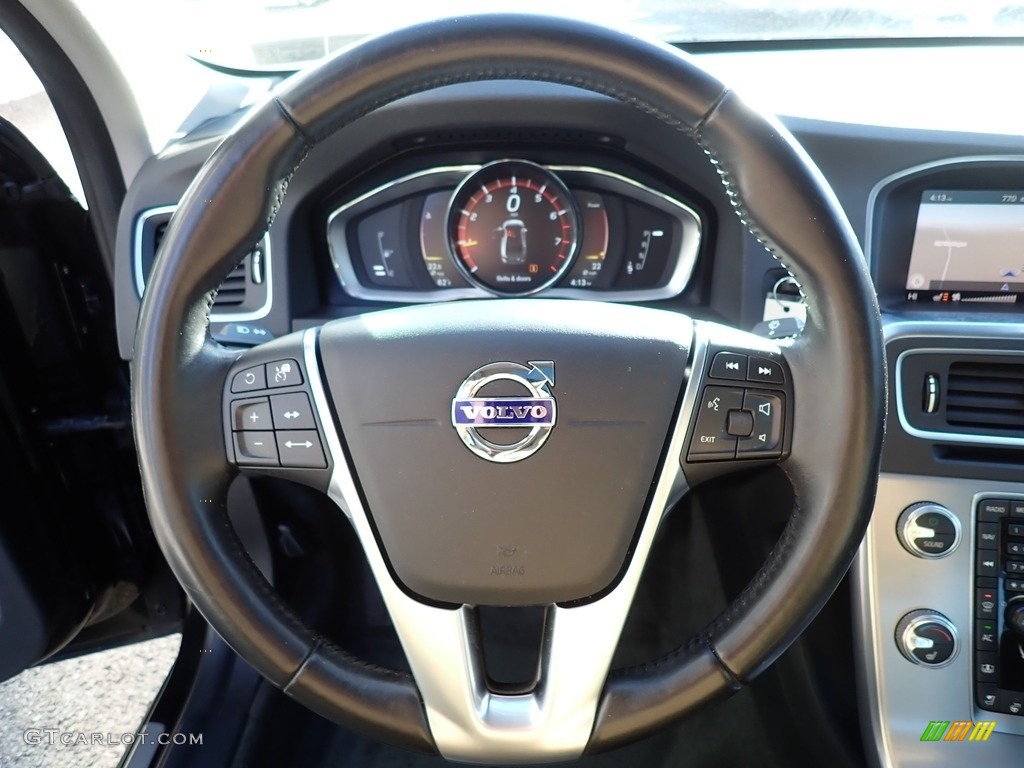 2018 Volvo S60 T5 Inscription Black Steering Wheel Photo #141276105