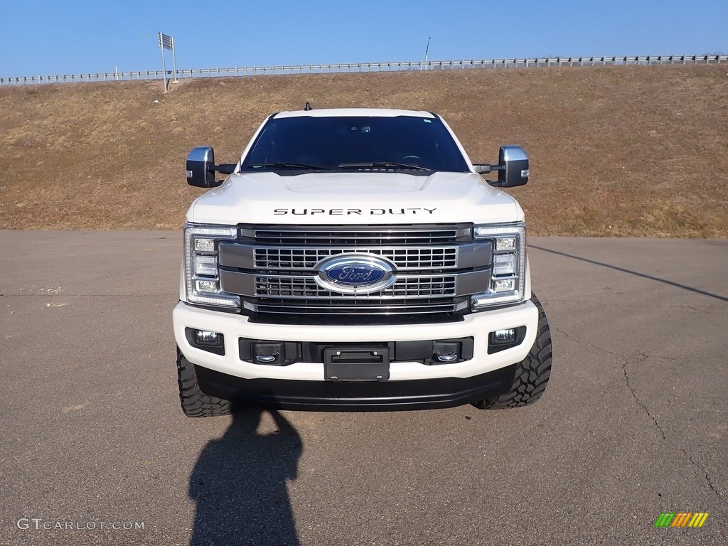 2019 F250 Super Duty Platinum Crew Cab 4x4 - White Platinum / Black photo #8