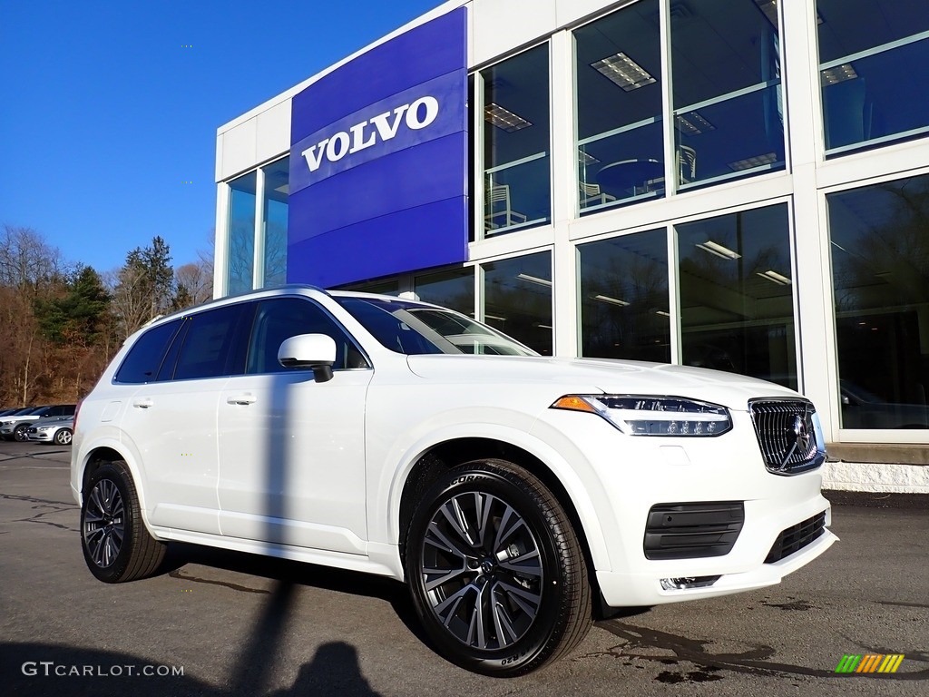 2021 XC90 T6 AWD Momentum - Crystal White Metallic / Charcoal photo #1