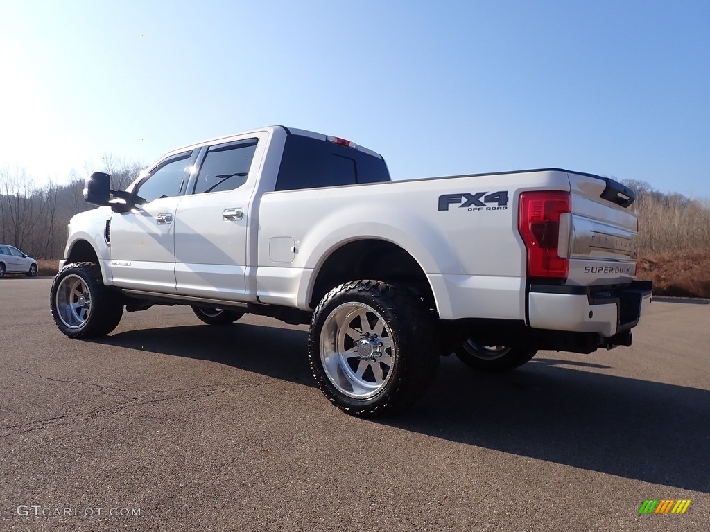 2019 F250 Super Duty Platinum Crew Cab 4x4 - White Platinum / Black photo #14