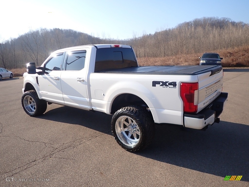 2019 F250 Super Duty Platinum Crew Cab 4x4 - White Platinum / Black photo #15