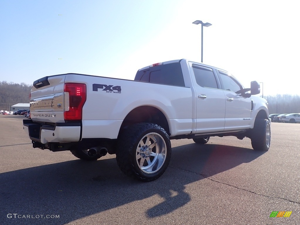 2019 F250 Super Duty Platinum Crew Cab 4x4 - White Platinum / Black photo #19