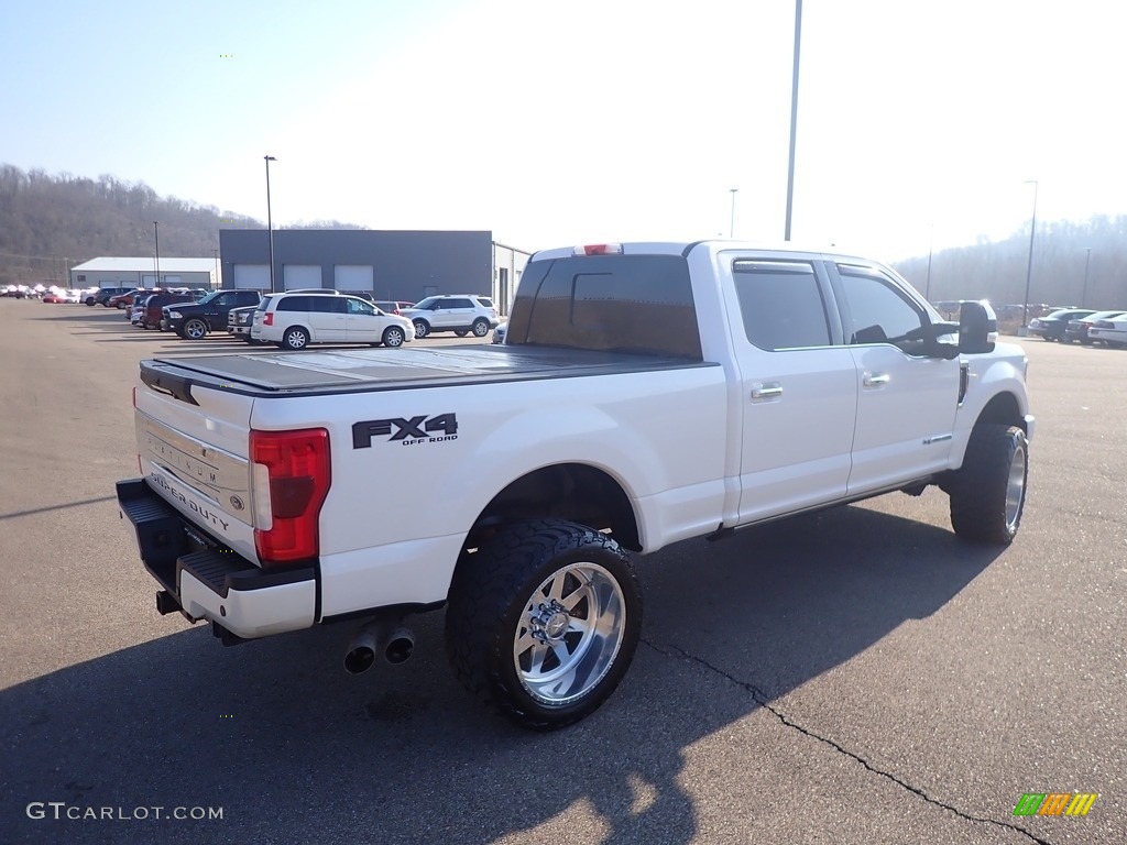 2019 F250 Super Duty Platinum Crew Cab 4x4 - White Platinum / Black photo #20