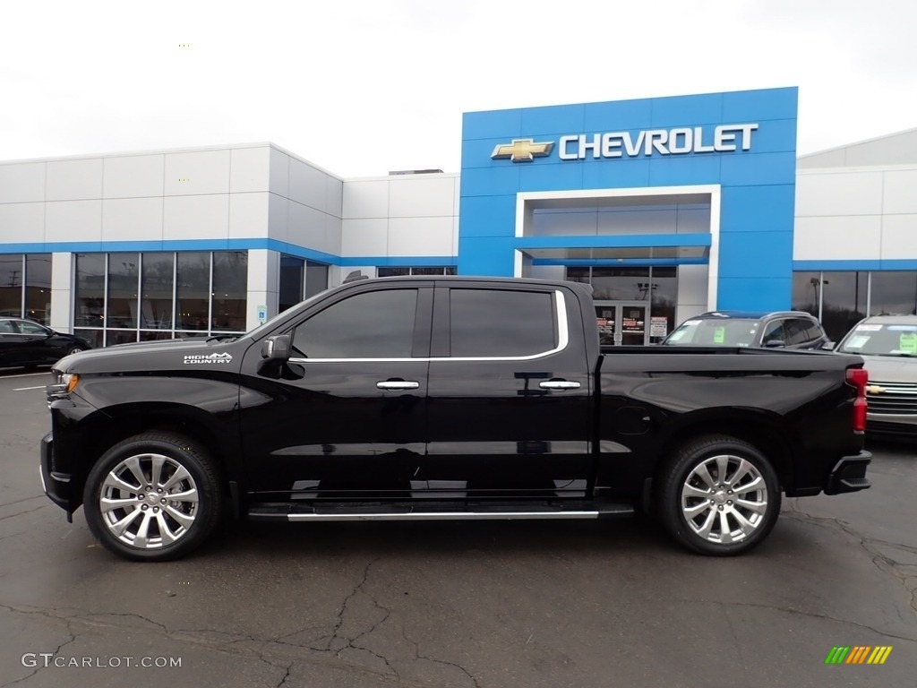 Black 2019 Chevrolet Silverado 1500 High Country Crew Cab 4WD Exterior Photo #141277053