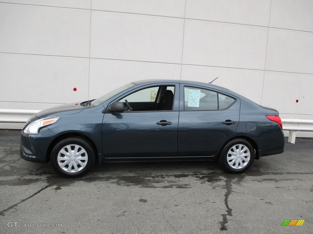 2015 Versa 1.6 S Sedan - Amethyst Gray / Charcoal photo #2