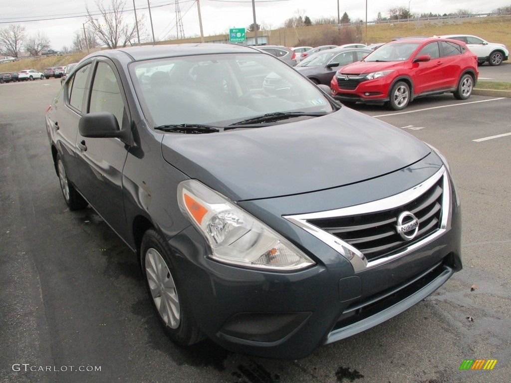 2015 Versa 1.6 S Sedan - Amethyst Gray / Charcoal photo #7