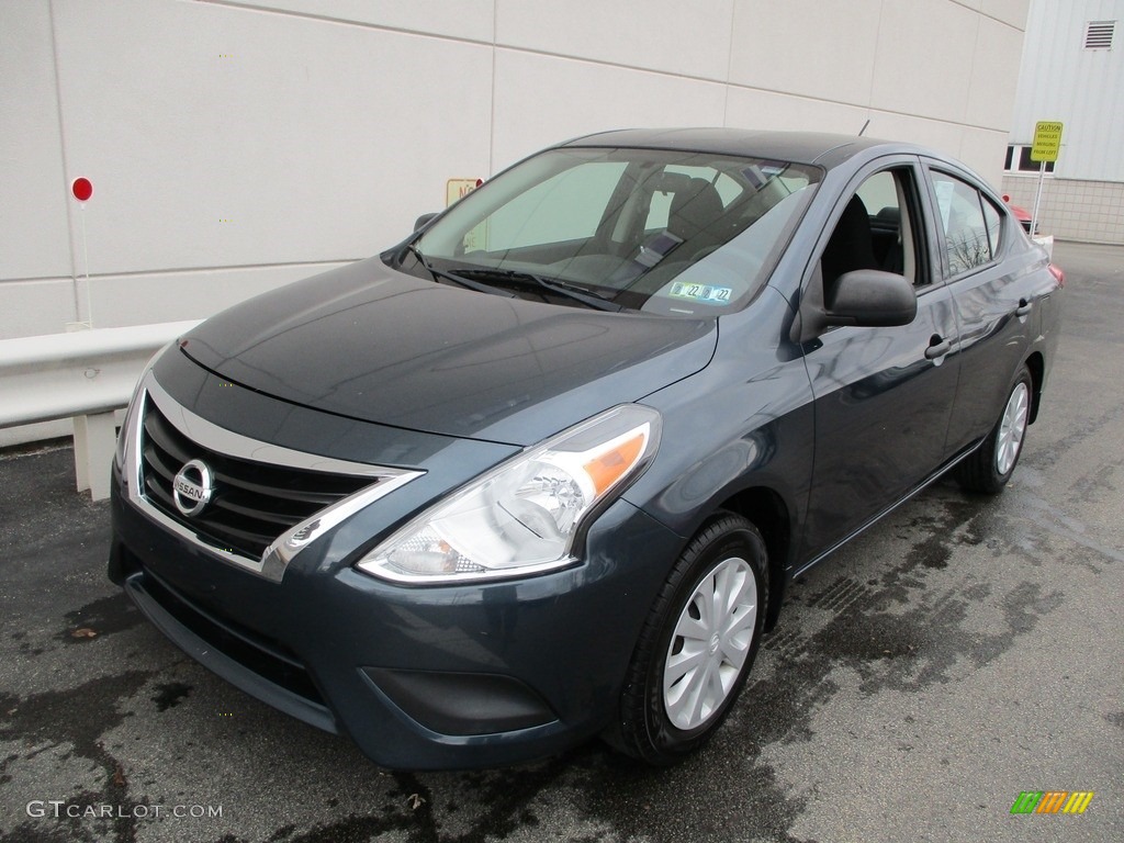 2015 Versa 1.6 S Sedan - Amethyst Gray / Charcoal photo #9