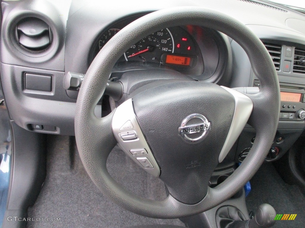2015 Versa 1.6 S Sedan - Amethyst Gray / Charcoal photo #13
