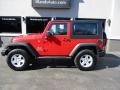 Flame Red 2008 Jeep Wrangler X 4x4