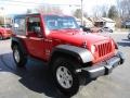 2008 Flame Red Jeep Wrangler X 4x4  photo #5