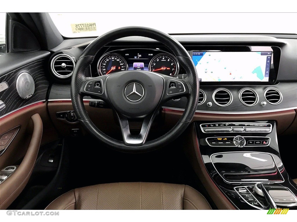 2017 Mercedes-Benz E 300 Sedan Nut Brown/Black Dashboard Photo #141278988