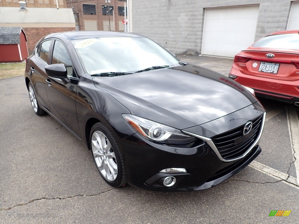 Jet Black Mica 2016 Mazda MAZDA3 s Grand Touring 5 Door Exterior Photo #141279282
