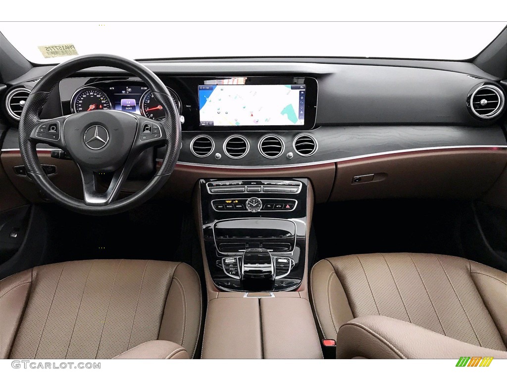 2017 Mercedes-Benz E 300 Sedan Nut Brown/Black Dashboard Photo #141279288