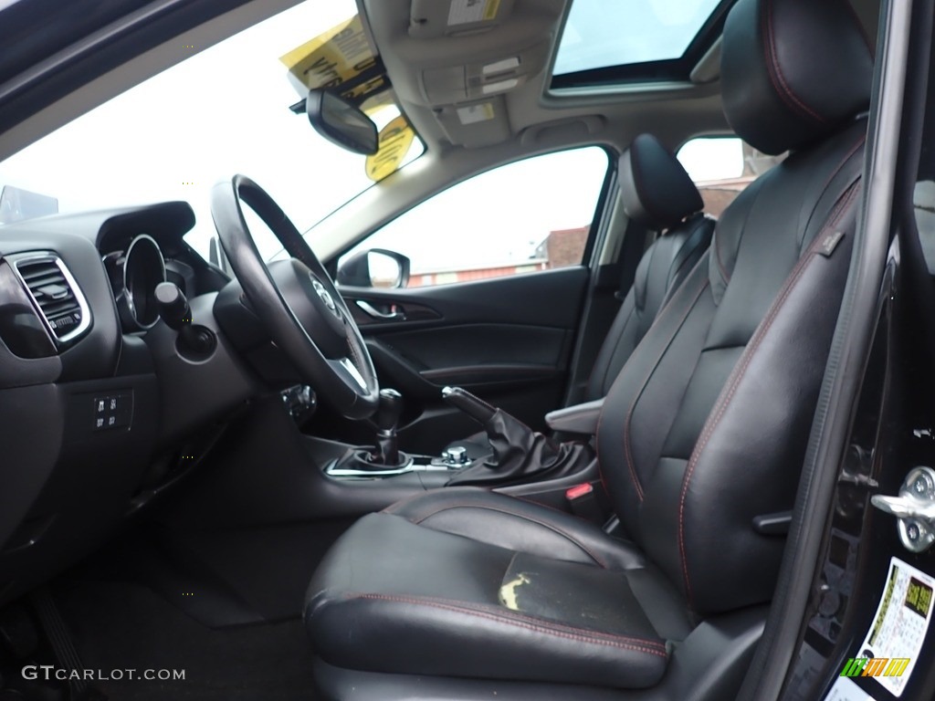 Black Interior 2016 Mazda MAZDA3 s Grand Touring 5 Door Photo #141279573