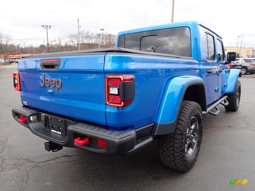 2020 Gladiator Rubicon 4x4 - Hydro Blue Pearl / Black photo #7