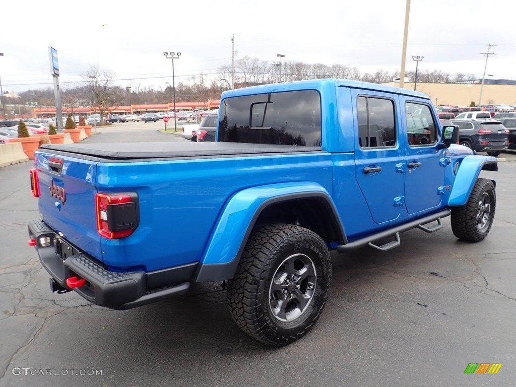 2020 Gladiator Rubicon 4x4 - Hydro Blue Pearl / Black photo #8