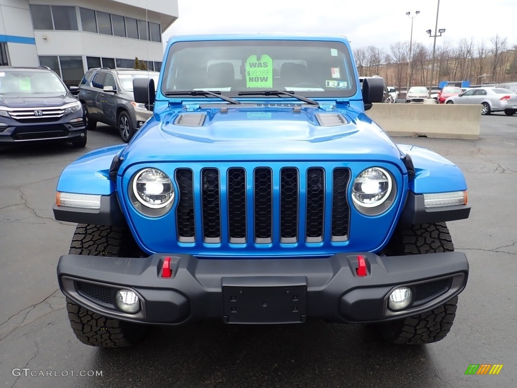 2020 Gladiator Rubicon 4x4 - Hydro Blue Pearl / Black photo #12