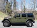 Sarge Green 2021 Jeep Wrangler Unlimited Rubicon 4x4 Exterior