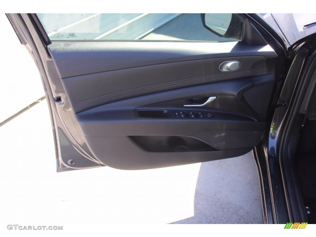 2021 Elantra Limited - Portofino Gray / Black photo #8